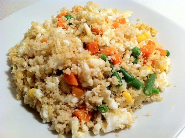 You are currently viewing Couscous Egg and Veggie Scramble