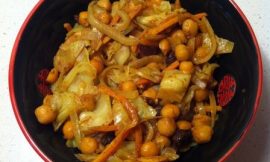 Curried Cabbage and Chickpeas