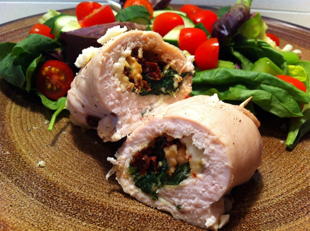 Read more about the article Chicken Spinach and Feta Roll