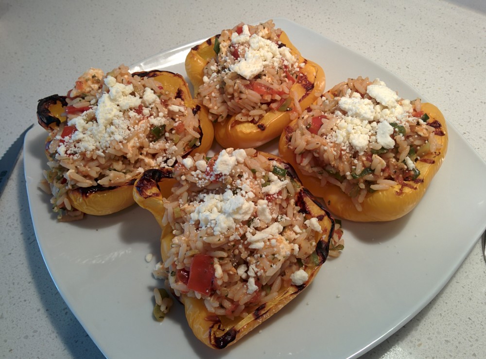 You are currently viewing Vegetarian Stuffed Peppers with Feta